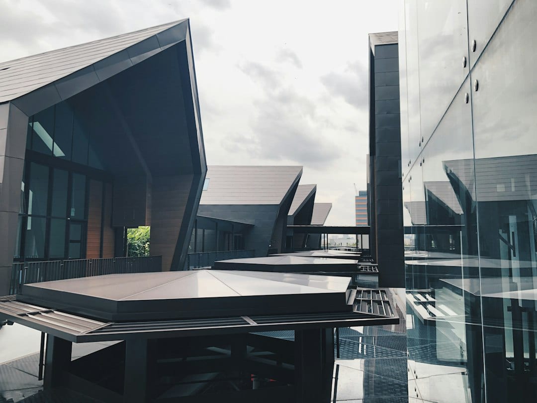 Editorial photograph of a Singapore landed home facade in warm natural daylight